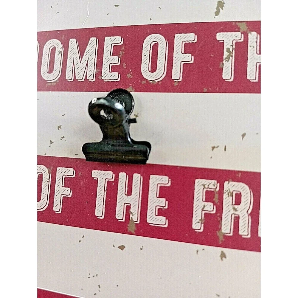 Fetco Home Décor Land of The Free Home of The Brave Wall Art Block Sign 8 x 8